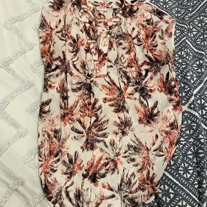 Sleeveless palm tree blouse